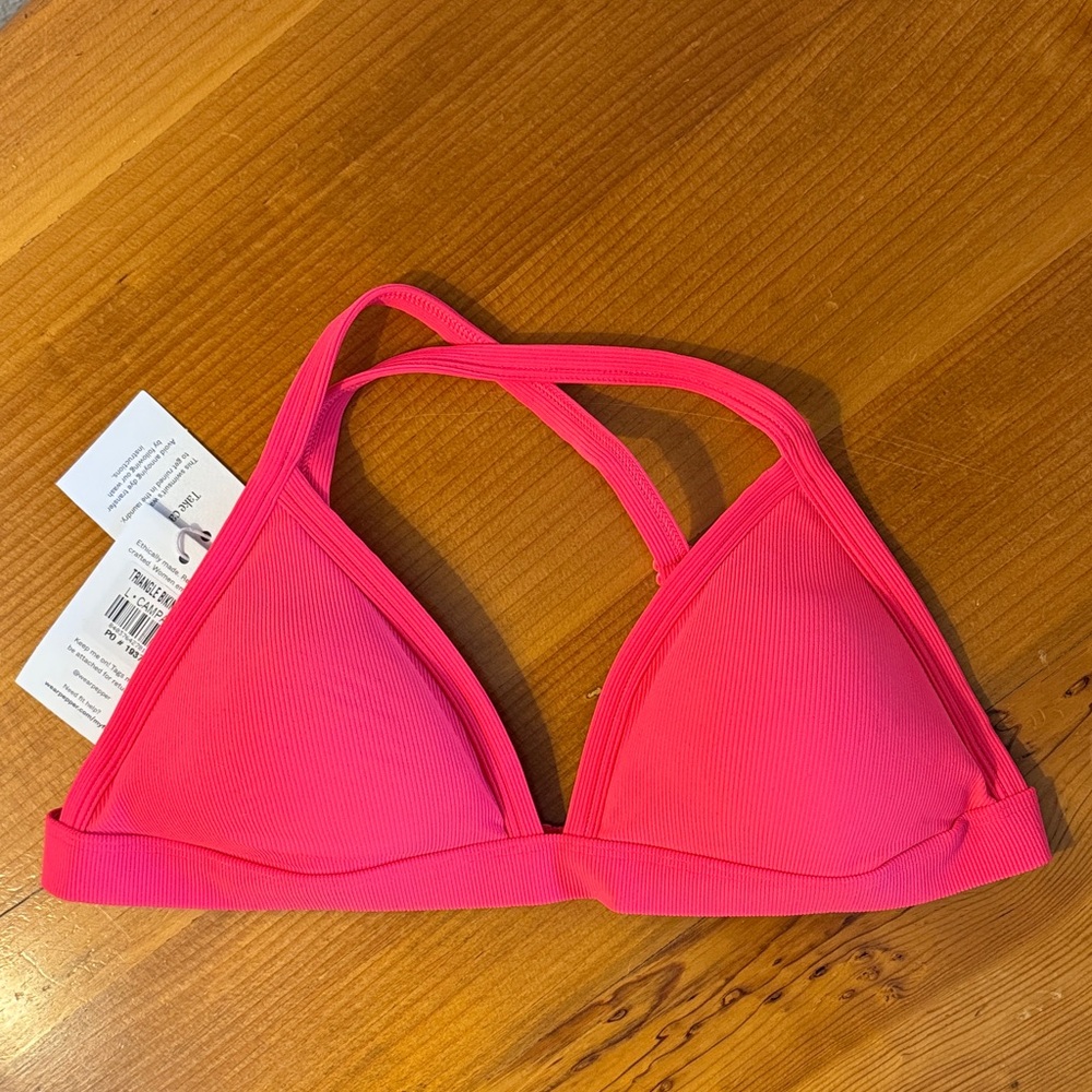 Pepper Hot Pink Bikini Top